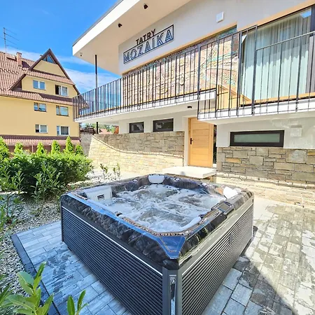ヴィラ Tatry Mozaika Premium & - Sauna, Jacuzzi, Flipper By Rentilopl *