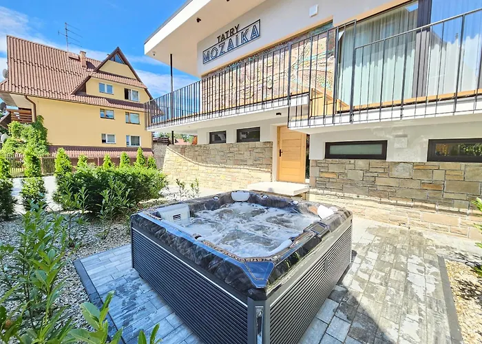 ヴィラ Tatry Mozaika Premium & - Sauna, Jacuzzi, Flipper By Rentilopl *